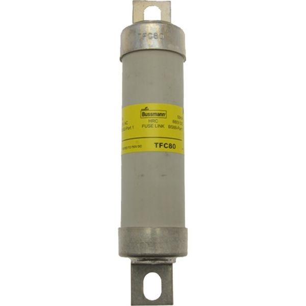 Fuse-link, low voltage, 80 A, AC 1500 V, DC 660 V, 40 x 192 mm, gL/gG, BS image 2