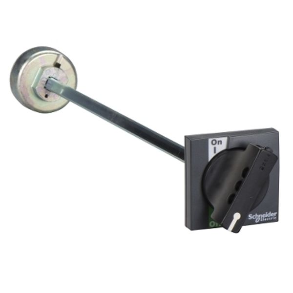 extended rotary handle for front control, Compact INS/INV 250, IP55, IK07, black handle image 3