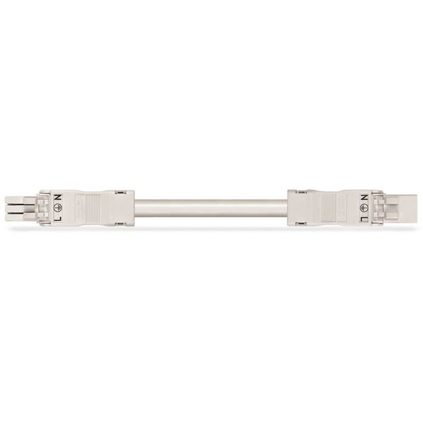 pre-assembled interconnecting cable Eca Socket/plug white image 2