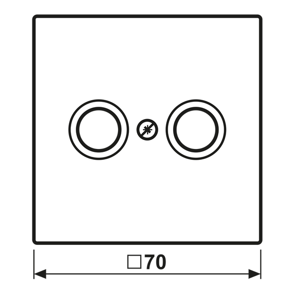 Centre plate f. TV/FM socket LS990TVLG image 3