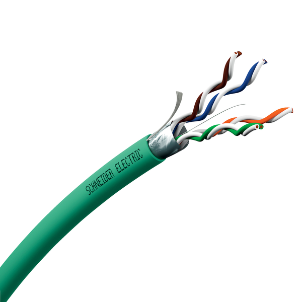 Copper LAN cable, Actassi, F/UTP, 4P, Cat6, Euroclass D, 250MHz, LSZH, 500m image 4