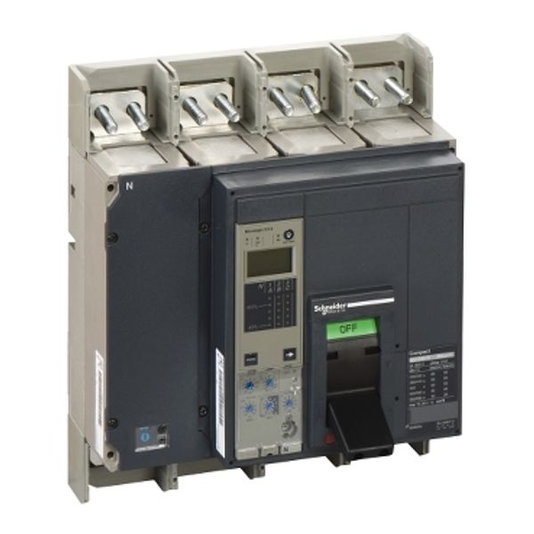 circuit breaker ComPact NS1250N, 50 kA at 415 VAC, Micrologic 5.0 A trip unit, 1250 A, fixed,4 poles 4d image 2