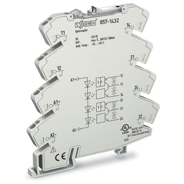 Optocoupler module 2-port Nominal input voltage: 24 VDC image 3