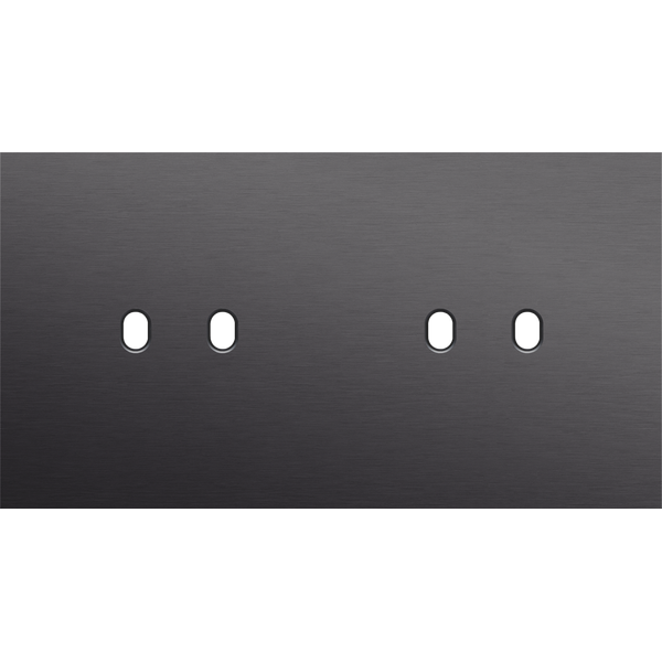 Twofold faceplate, horizontal 71 mm centre distance, for double switch image 1