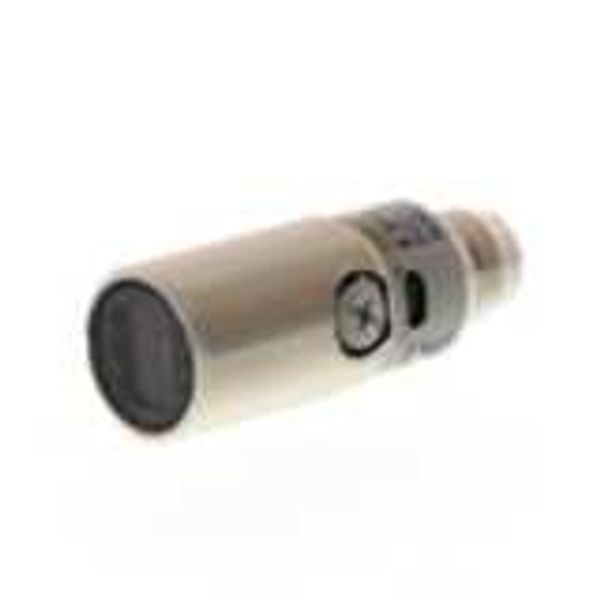 Photoelectric sensor, M18 threaded barrel, metal, red LED, retro-refle image 2