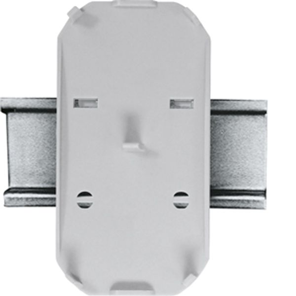 Universal double DIN rail mounting plate for series 61+62+64, grey image 1