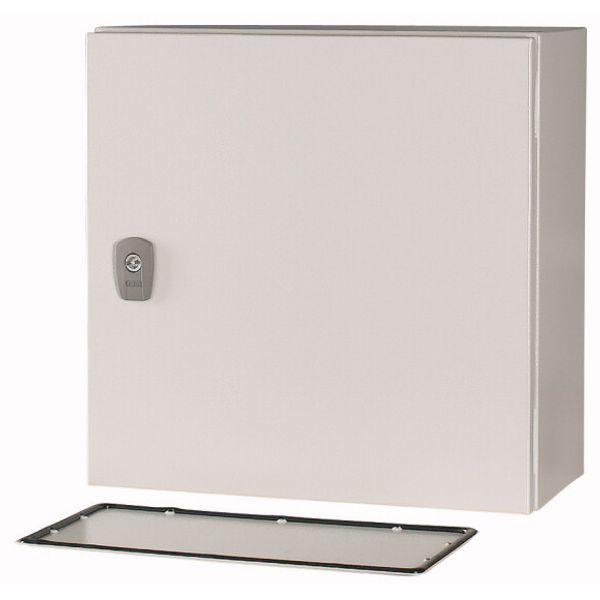 Wall enclosure with mounting plate, HxWxD=400x400x200mm image 2
