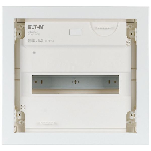 Hollow wall compact distribution board, 1-rows, flush sheet steel door image 6