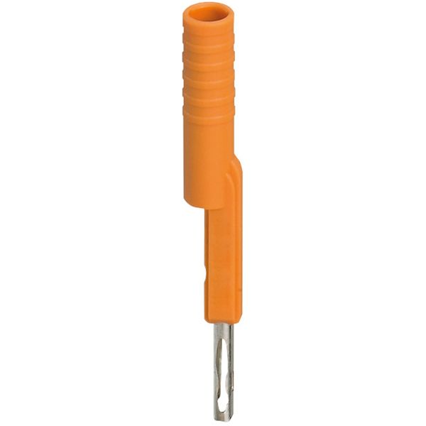 TEST ADAPTER FOR 4MM SAFETY TEST PLUG, LOCKABLE YELLOW FOR NSYTRV62TT image 1