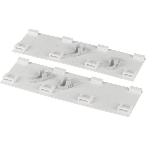 Blanking plate for 45 MM cut-outs, lockable, 2 x 10 SU, white image 4