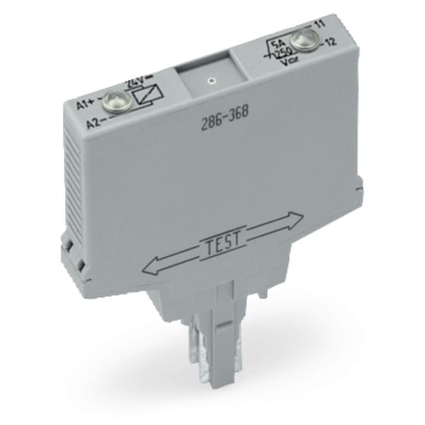 Relay module Nominal input voltage: 24 VDC 1 break contact gray image 3