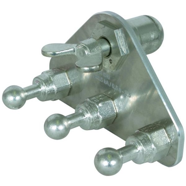 Earth connecting plate with ball head cap and 3 fixed ball points D 25 image 1