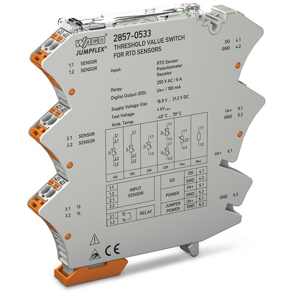 Threshold value switches RTD sensors 1 make contact image 2