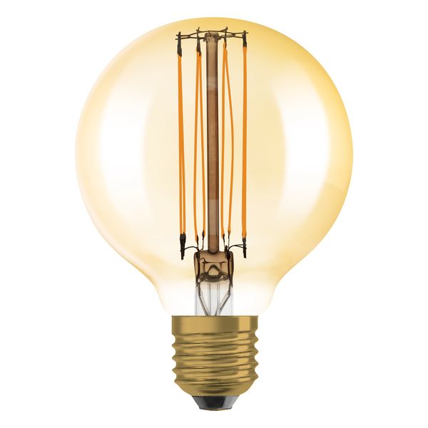 Vintage 1906 LED CLASSIC SLIM FILAMENT Globe DIMMABLE 5.8W 822 Gold E2 image 3