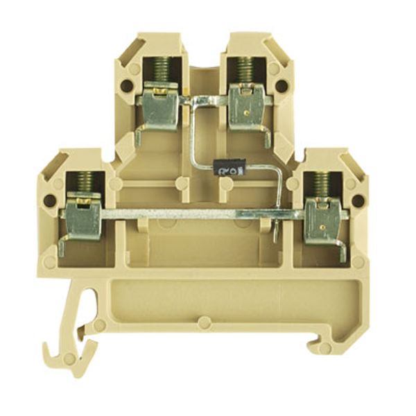 Component terminal block, Screw connection, 4 mm², 380 V, 10 A, 1 N 40 image 1