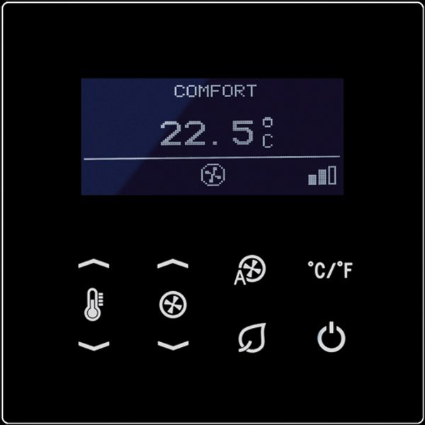 Temperature controller fan coil, 4-pipe TRDLS923048SW image 2