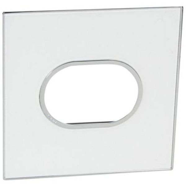 Plate Arteor - US std - round - 3 modules - 4'' x 4'' - mirror white image 1