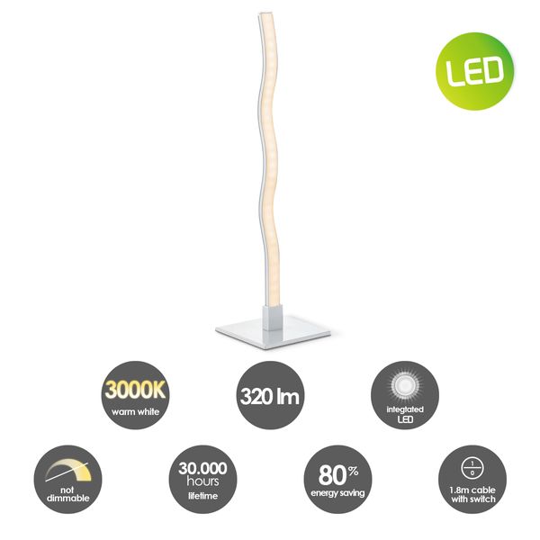 LED base table lamp ↕ 38 cm aluminium image 3
