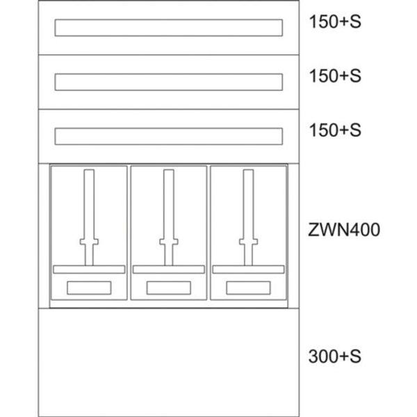 BP-U-3S-NN-800/12-3Z Eaton xEnergy Basic meter cabinet equipped image 1