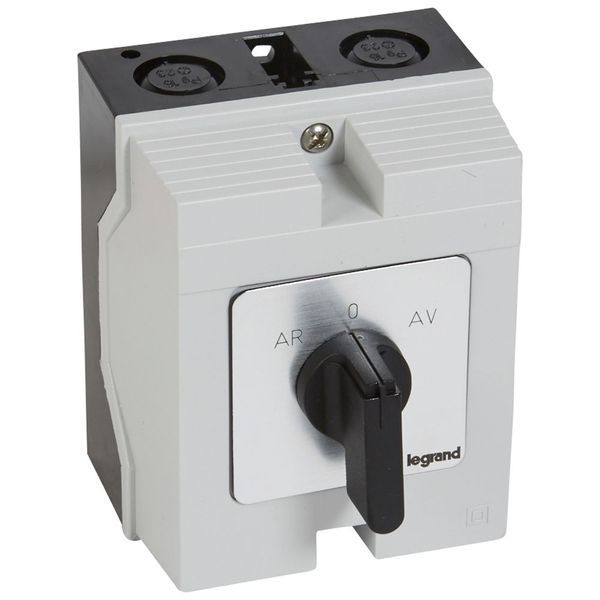 Cam switch - 3-phase motor switch forward/reverse, 1 speed - PR 21 - box image 1