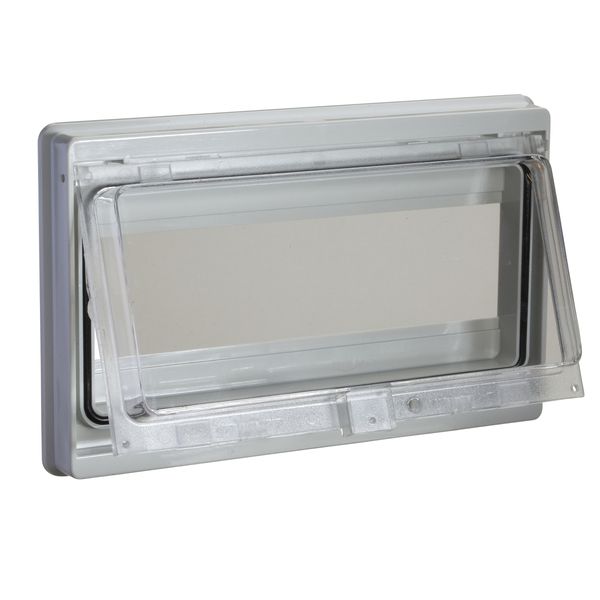 Modular front panel with sealed window. Opening 46 x180mm (10 modules). image 2