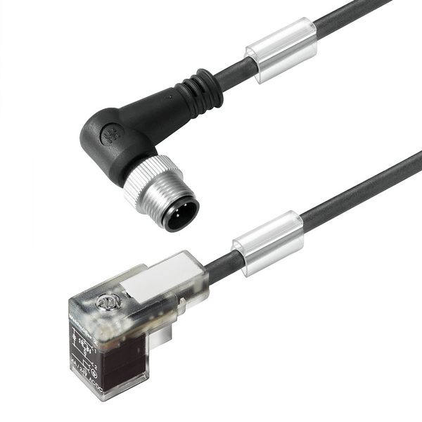 Valve cable (assembled), 90&deg; plug - valve plug, DIN design C (8 mm image 1