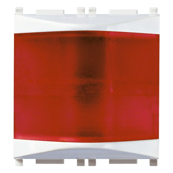 Red prismatic indicator unit white image 1