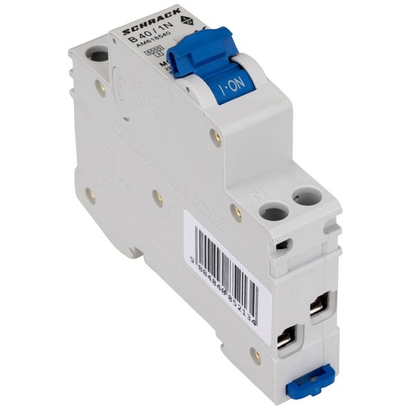 Miniature Circuit Breaker (MCB) AMPARO 6kA, B 40A, 1+N, 1MW image 2