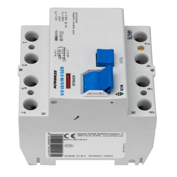 Residual current circuit breaker 80A,4-p,300mA,type A,S, FU image 8