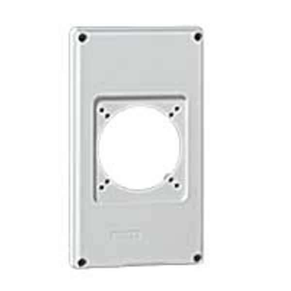 Faceplate for combined unit P17 - 1 socket 16 or 32 A image 1