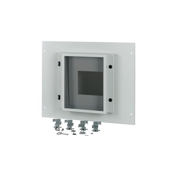 Front plate, NZM4, 4p, withdrawable + remote operator, W=800mm, IP55, grey image 2