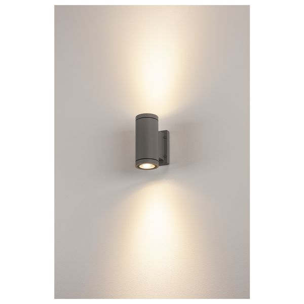 NEW MYRA UP/DOWN wall lamp, GU10 max.2x35W, IP55, anthracite image 3