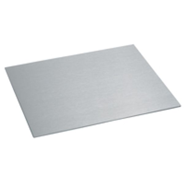 Stainless steel finishing plate - for 50 mm reduced height floor box image 1