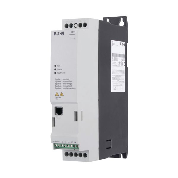 Variable speed starter, Rated operational voltage 230 V AC, 1-phase, Ie 4.3 A, 0.75 kW, 1 HP, Radio interference suppression filter image 3