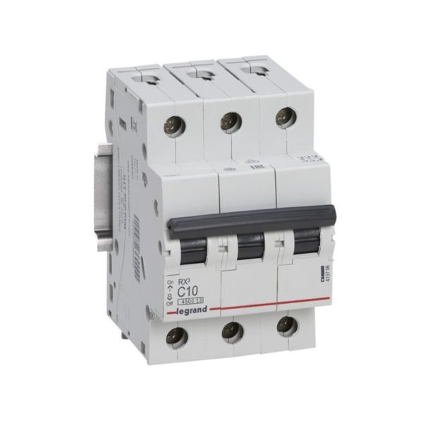 RX³ 4500A 3P 10A C curve circuit breaker image 1