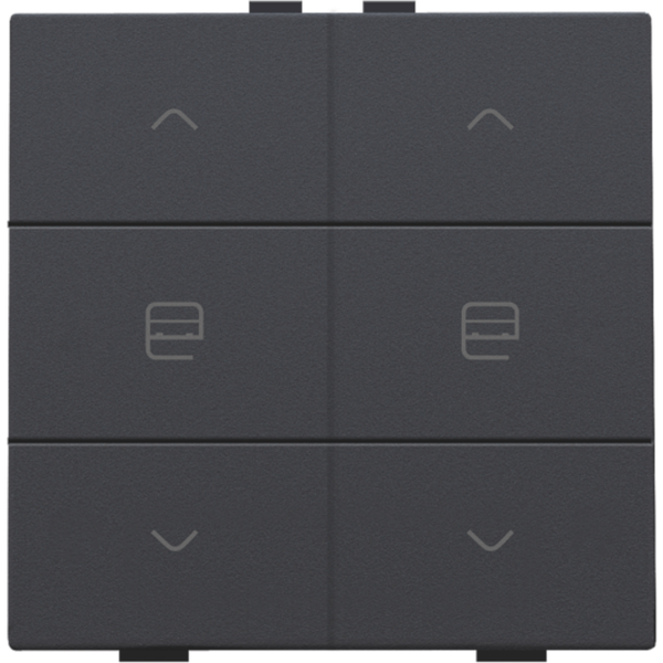 Double push button for Niko Home Control, anthracite coated image 2