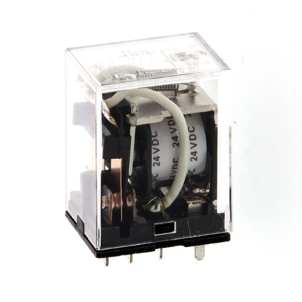 Relay, PCB pins, 8-pin, DPDT, 10 A, 24 VAC image 2