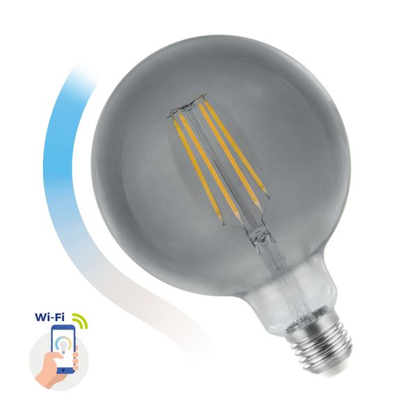 LED GLOB G125 4,9W E-27 COG 230V CCT(4000K-6500K)+DIMM MODERNSHINE Wi-Fi/BT Spectrum SMART image 2