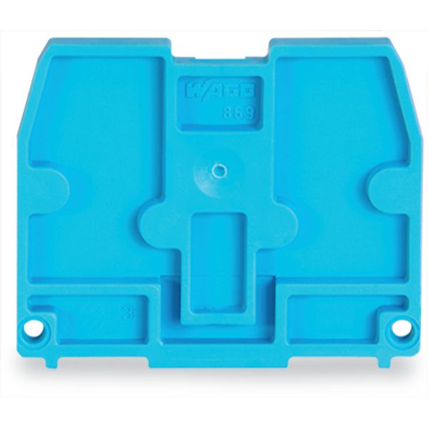 End plate for terminal blocks with snap-in mounting foot 2.5 mm thick image 5
