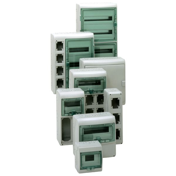 Kaedra - for power outlet - 2 openings - 1 x 8 modules image 1
