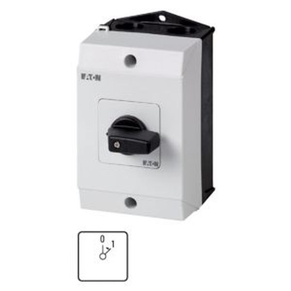 On switches, T0, 20 A, surface mounting, 2 contact unit(s), Contacts: 3, 45 °, momentary, With 0 (Off) position, With spring-return to 0, 0 image 4