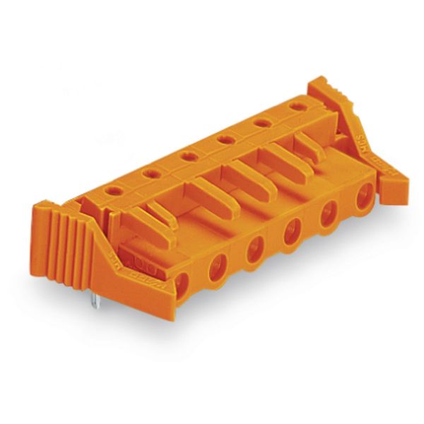 THT female header angled Pin spacing 7.62 mm orange image 3