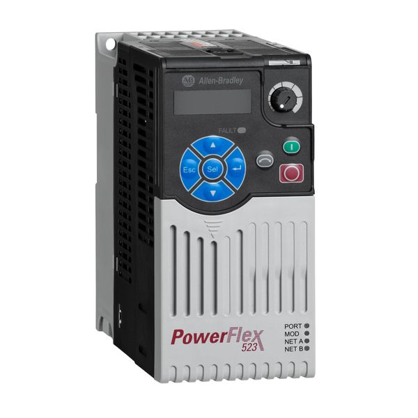 PowerFlex 523 AC Drive, 1.5 kW (2 Hp), 380-480 V AC, 50 Hz/60 Hz, 3 image 1