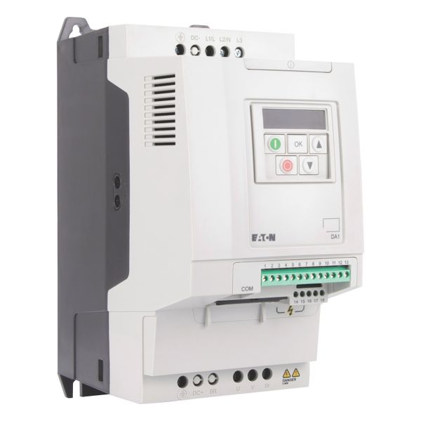 Variable frequency drive, 400 V AC, 3-phase, 14 A, 5.5 kW, IP20/NEMA 0, Radio interference suppression filter, 7-digital display assembly image 22