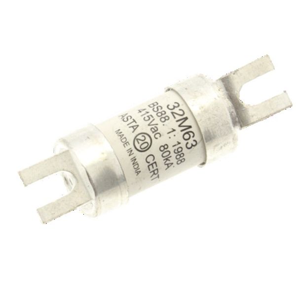 Fuse-link, LV, 32 A, AC 415 V, BS88/A1, 18 x 55 mm, gM, BS, 32M63 image 3