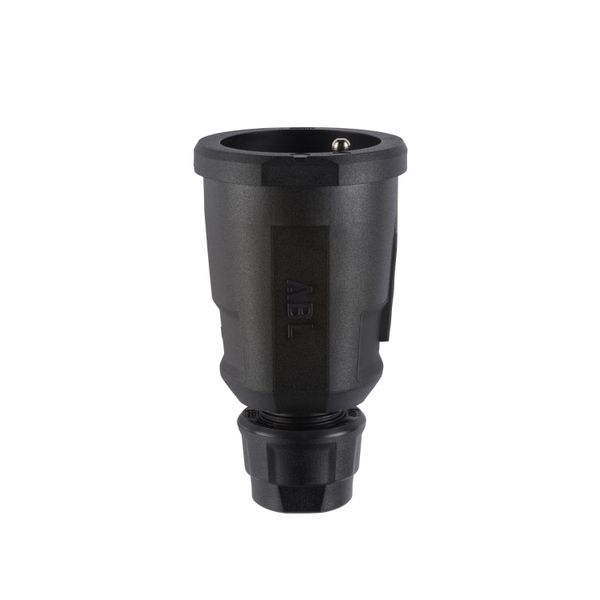 Hightech connector, French/Belgian, Elamid, black, contact protection, IP20, Typ 1580 image 1
