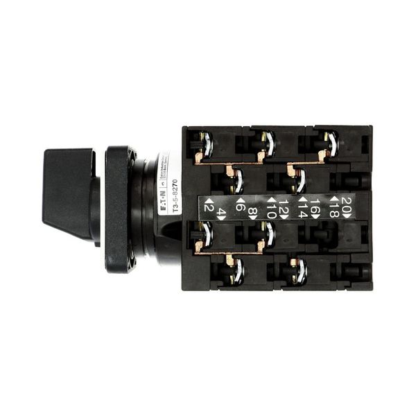 Step switches, T3, 32 A, flush mounting, 5 contact unit(s), Contacts: 9, 45 °, maintained, Without 0 (Off) position, 1-3, Design number 8270 image 12