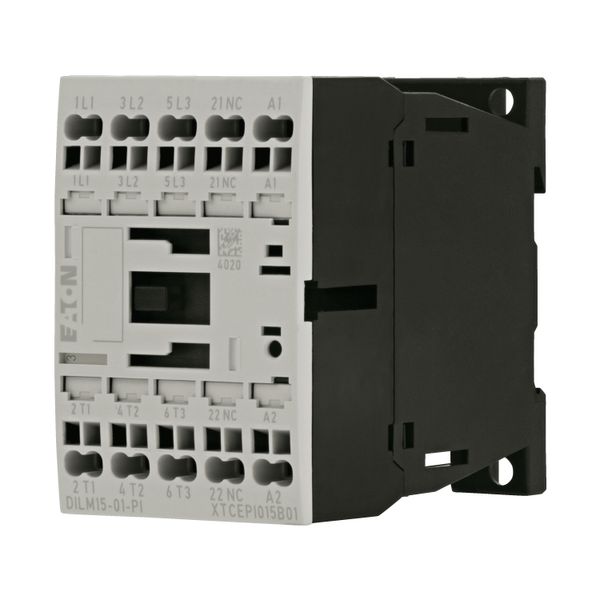 Contactor, 3 pole, 380 V 400 V 7.5 kW, 1 NC, 220 V 50/60 Hz, AC operation, Push in terminals image 17