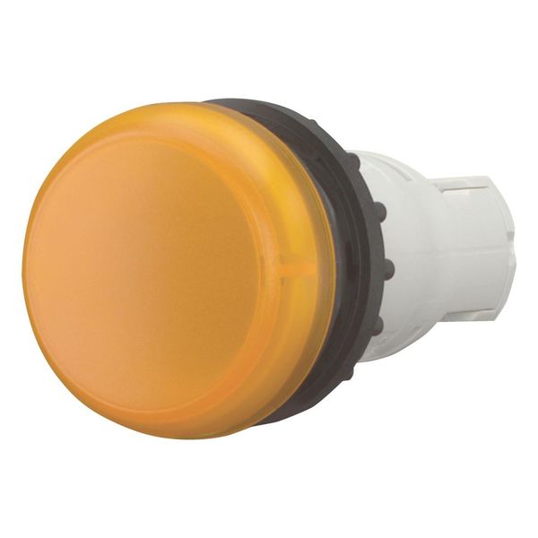 Indicator light, RMQ-Titan, Flush, without light elements, For filament bulbs, neon bulbs and LEDs up to 2.4 W, with BA 9s lamp socket, orange image 1