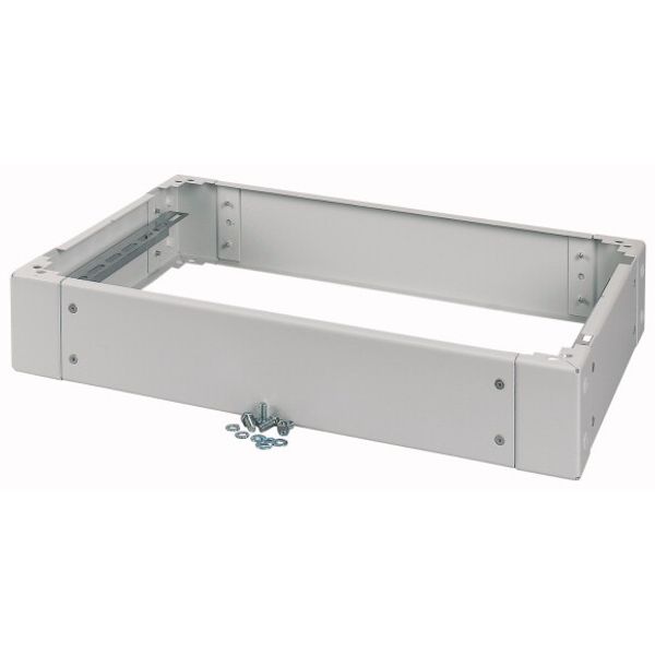 Cable arrangement plinth for floor standing distribution board IP54, HxWxD=100x600x400mm, grey image 1